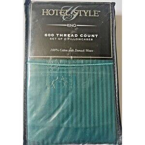 King Pillowcases Hotel Style 600 TC Cotton Sateen Weave Ultimate Softness
